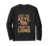 Lost The Keys Found The Lions Funny Zoologist Long Sleeve T-Shirt