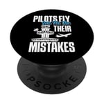 Pilots Fly We Fix Their Mistakes Air Traffic Controller PopSockets Adhesive PopGrip