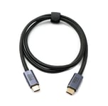 USB4 Cable 100 CM Type C Plug To Plug 20 Gbit/S USB 4.0 Braided Black