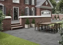 Dalle carrelage extérieur 2cm Rohe anthracite 60 x 60 cm