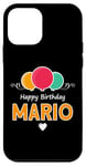 Coque pour iPhone 12 mini Joyeux anniversaire en disant Mario