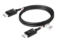 Club 3D - Displayport-Kabel - Displayport (Hane) Spärrad Till Displayport (Hane) Spärrad - Displayport 2.1 - 1.6 M - Dubbelriktad, Stöd För 10K 60 Hz (10.240X4320), 4K240hz Stöd, 8K60hz Stöd, Vesa Dp80-Certifierad