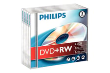 Philips DW4S4J05F - DVD+RW x 5 - 4.7 GB - lagringsmedie