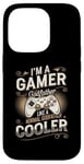 Coque pour iPhone 14 Pro Gamer Godfather pour hommes, jeux vidéo amusants, vintage