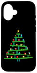 iPhone 16 8 Bit Retro Gaming Christmas Tree Case