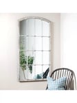 One.World Fairfield Arched Metal Wall Mirror, 137 x 75cm, White