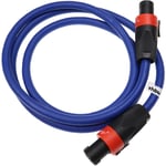 Vhbw - Câble de connexion compatible avec Bose module de basse B1, B2 - Câble audio, 1,5 m, bleu