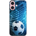 Apple iPhone 16 Transparent Mobilskal Fotboll