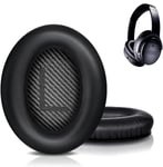 Bingle Remplacement Oreillettes en Mousse Coussin d'oreille Coussin pour Bose Calme Confort 35 QC35 Autour des écouteurs d'oreille Coussinets et Tapis de Mousse intérieure (1 Paire de Noir)