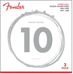 Fender Super 250R NPS Ball End Strings (.010-.046 Gauges) 3-Pack