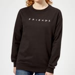 Friends Logo Contrast Women's Sweatshirt - Black - S