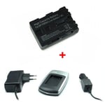 Chargeur + Batterie NP-FM55H pour Sony DSLR-A100 (?100) / HDR-HC1E, UX1E, SR1E