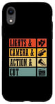 iPhone XR Lights Camera Action Retro Movie Making Film Director Case