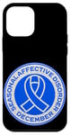 iPhone 12 mini Seasonal Affective Disorder Awareness December Blue Ribbon Case