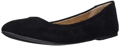 Amazon Essentials Ballerines Belice Femme, Noir Micro Suède, 36.5 EU