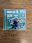 1 Maxell DVD-ram Blank 8cm Camcorder Discs 60min 2.8GB Double sided New Sealed