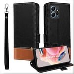 MAMA MOUTH Coque pour Xiaomi Redmi Note 12 4G,Cuir Clapet Magnétique Portefeuille Etui,TPU Bumper Rabat Housse avec Porte Cartes Pochette,Antichoc Case Cover pour Redmi Note 12 4G Noir