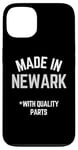 Coque pour iPhone 13 Made In Newark - Slogan amusant Born In Newark