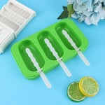 Silicone Ice Cream Mold DIY Home‑made Ice Bar Maker Mould With Lid Kitchen AS