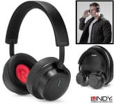 Lindy BNX-100XT Bluetooth Wireless Hybrid Noise Cancelling Headphones with aptX