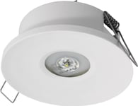 Awex Emergency Lighting Fitting Axp Ip65/20 Eco Led 1W 125Lm 3H Single-Purpose At White (Axpo/1W/E/3/Se/At/Wh)