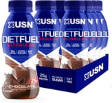 USN Diet Fuel Ultralean Pre-mixed & Ready to Drink Meal Replacement Shake 8 x