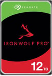 IronWolf Pro 12To, Disque dur d'entreprise interne NAS HDD - CMR, 3,5"", SATA 6Goits/s, 7 200 tr/min, 256 Mo de mémoire cache, services Rescue - Ouverture facile (ST12000NTZ01)