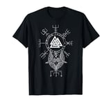 Norse Symbol - Celtic Compass Vegvisir - Viking Valknut T-Shirt