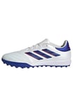 adidas Mixte Copa Pure II League Football Boots Turf Chaussures Gazon, Cloud White/Lucid Blue/Solar Red, 46 EU