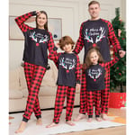 Barn Vuxen Familj Matchande julpyjamas Elf Nightwear Kid-12Y