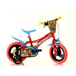 Dino Paw Patrol Kids Bike Single Speed Boys Bicycle w Stabilisers Red