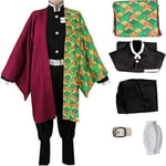 Viitta Kamado Tanjirou Tomioka Giyuu Kochou Shinobu Kimono-asusetti Cosplay Halloween -asu