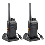 Retevis RT27 Walkie Talkies, Professional PMR446 Walkie Talkie 16 Channels, VOX Hand Free License Free, Long Distance 2 Way Radio for School, Retail, Security, (2 Pack, Black)