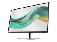 Hp 527Pu - Series 5 Pro - Led-Skjerm - 27" - 2560 X 1440 Qhd - Ips - 350 Cd/M² - 1500:1 - 5 Ms - Hdmi, Displayport, Usb-C - Kullsort, Naturlig Sølv Og Jet Svart (Stativ)