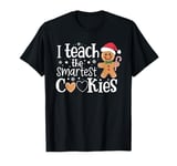 I Teach The Smartest Cookies Christmas Gingerbread Kids Boys T-Shirt