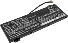 Kompatibelt med Acer Nitro 5 AN515-43-R2VX, 15.4V, 3700 mAh