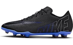 NIKE Vapor 15 Club Fg/Mg Shoes Black/Chrome-Hyper Royal 12