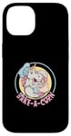 Coque pour iPhone 14 Cartoon Licorne en train de faire de la pâtisserie