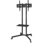 Hama TV-stand Trolley up to 75'', sort TV-stander på hjul