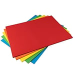 Hawksbill Card + Craft Lot de 250 feuilles cartonnées A4 160 g/m² Couleurs vives arc-en-ciel