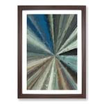 Big Box Art Follow Your Heart in Abstract Framed Wall Art Picture Print Ready to Hang, Walnut A2 (62 x 45 cm)