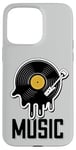 Coque pour iPhone 15 Pro Max Musique Disque Vinyle Tenue Rétro Pour Musiciens Et Concerts