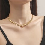 Fint Halsband med Hjärta Litet Hjärthänge Choker Halsband Små