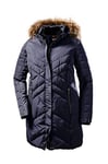 STOY Wmn Quilted Prk D Parka en duvet avec capuche zippée pour femme