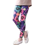 Baby Girls 2-14y Leggings Pants Flower Floral Printed Elastic D 3t