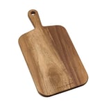 Cole & Mason Barkway Small Chopping Board with Handle, Double Sided Wooden Board/Cutting Board/Serving Board, Acacia Wood, (L) 420 mm x (W) 210 mm x (D) 20 mm, Not Suitable for The Dishwasher