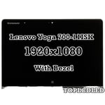 11.6" Lenovo YOGA 700-11ISK 80QD LED LCD Touch Screen Digitizer Bezel Assembly