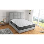 ARMONI - Matelas - 140 x 190 cm - Epaisseur 23 cm - Ressorts - Réversible