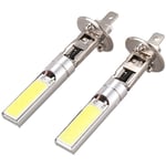 Tlily - 2X H1 Blanc 6000K 7.5W cob led smd drl Phare antibrouillard au volant Ampoule de faisceau