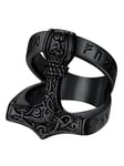 Supcare Hommes Rune Bague Bague Avec Marteaux Thors Rétro Mjölnir Rune Bague Bandring Punk Joint Bague Avec Noeud Celtique En Acier Inoxydable Hommes Bague Bijoux Pour Père